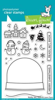 Lawn Fawn Stempelset "Ready, Set, Snow" Clear Stamp