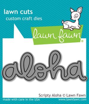 Lawn Fawn Craft Die - Scripty Aloha