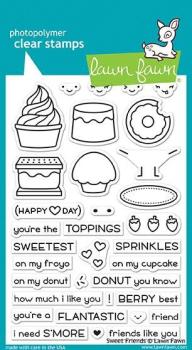 Lawn Fawn Stempelset "Sweet Friends" Clear Stamp