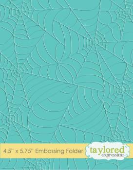 Taylored Expressions Embossing Folder "Tangled Webs"