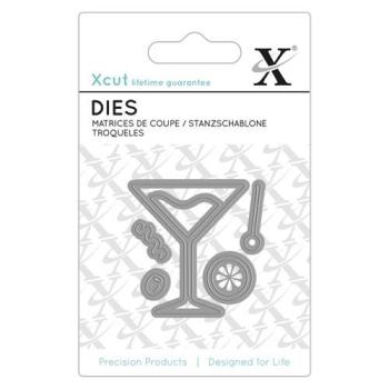 Xcut Mini Stanzschablone Cocktailglas (5Stk) 