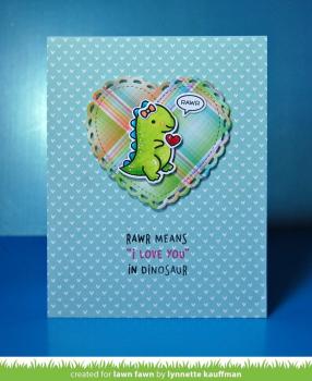 Lawn Fawn Craft Die - Lacy Heart Stackables