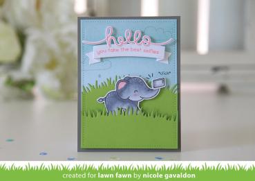 Lawn Fawn Stempelset "Big Scripty Words" Clear Stamp
