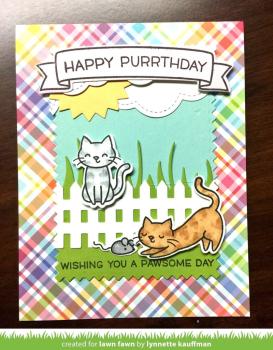 Lawn Fawn Stempelset "Meow You Doin'" Clear Stamp