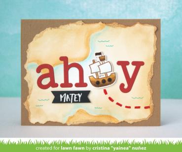 Lawn Fawn Stempelset "Ahoy, Matey" Clear Stamp