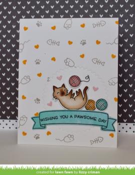 Lawn Fawn Stempelset "Meow You Doin'" Clear Stamp
