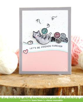 Lawn Fawn Stempelset "Meow You Doin'" Clear Stamp