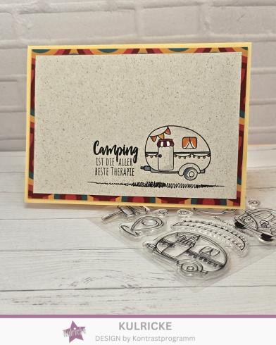 Kulricke Stempel "Campingliebe" Clear Stamp