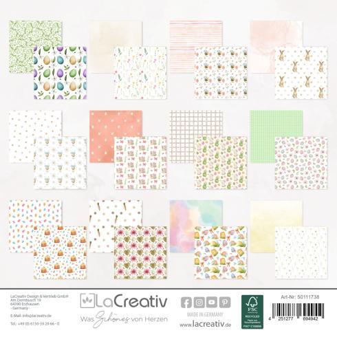 LaCreativ - Designpapier "Kleine Osterwelt" Paper Pack 6x6" - 24 Bogen