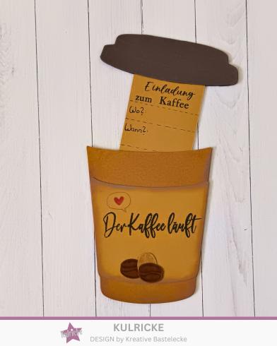 Kulricke Stanzschablone "Kaffe to Go Aufleger" Craft Die
