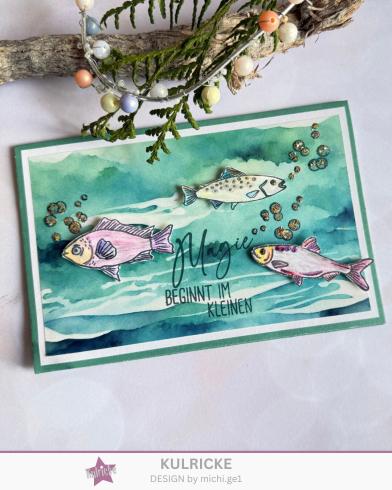 Preview: Kulricke Stempel "Anglerauszeit" Clear Stamp