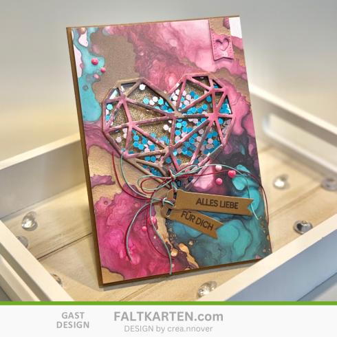 Kulricke Stanzschablone "Geometrie Herz" Craft Die | Stanze
