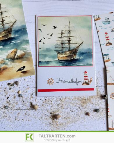 Kulricke Stempelset "Schiffchen" Clear Stamp Motiv-Stempel