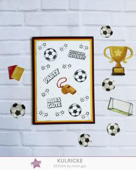 Preview: Kulricke Stempel "Party Power" 10x10cm Clear Stamp