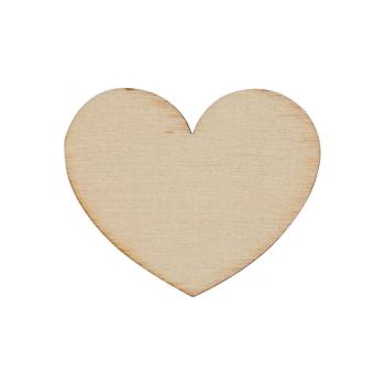 Herzen aus Holz - 3cm (12Stk)