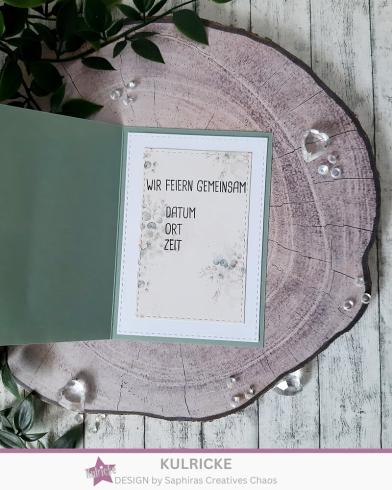 Preview: Kulricke Stempel "Ja zur Hochzeit Wortzauber" 10x10cm Clear Stamp