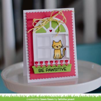 Lawn Fawn Stempelset "Meow You Doin'" Clear Stamp