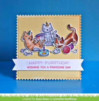 Lawn Fawn Stempelset "Meow You Doin'" Clear Stamp
