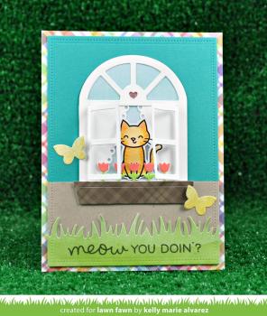 Lawn Fawn Stempelset "Meow You Doin'" Clear Stamp