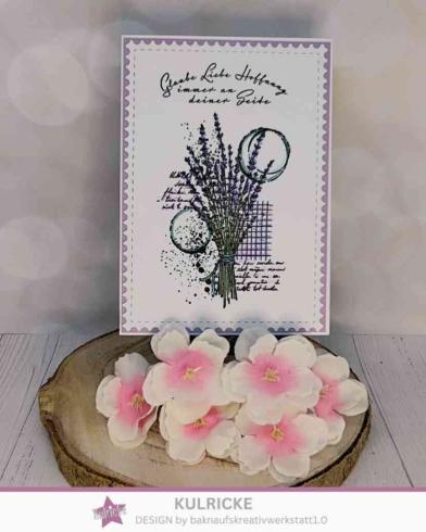 Kulricke Hintergrundstempel" Lavendel Hintergrund" Clear Stamp