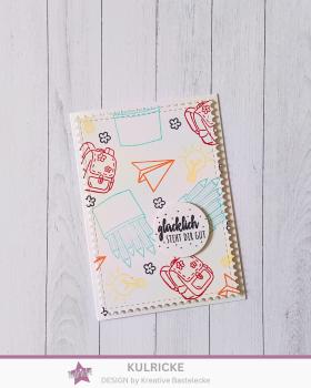 Kulricke Stempel "Endlich Schule" Clear Stamp