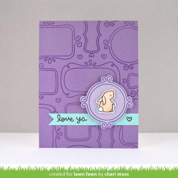 Lawn Fawn Stempelset "Flirty Frames" Clear Stamp