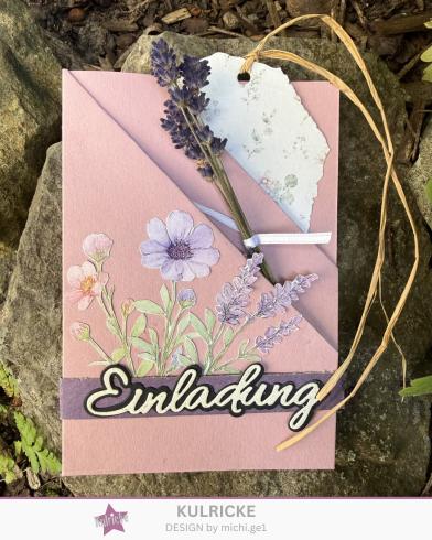Preview: Kulricke Stanzschablone "Einladung mit Schatten" Craft Die 