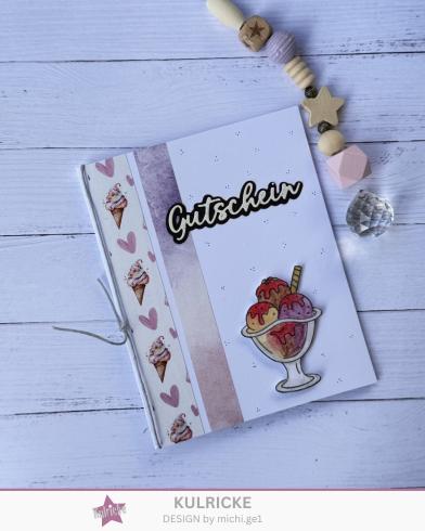 Preview: Kulricke Stanzschablone "Gutschein mit Schatten " Craft Die