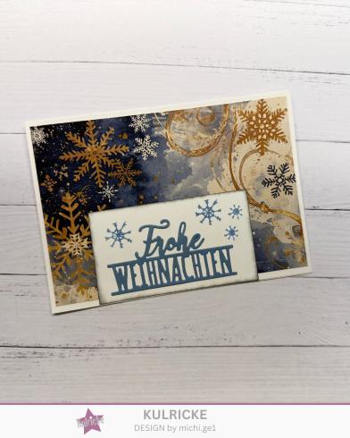 Preview: Kulricke Stanzschablone "Frohe Weihnachten Block" Craft Die 