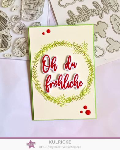 Preview: Kulricke Stempelset "Oh du Fröhliche" Clear Stamp
