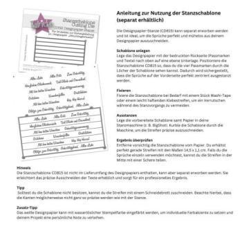 Preview: Kulricke Set Designpapier "Weihnachten"  & Designpapier Stanzen