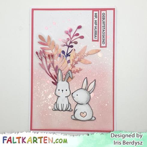 Preview: Kulricke Stempelset "Geburtstags Label" + Stanzschablone "Text Label"