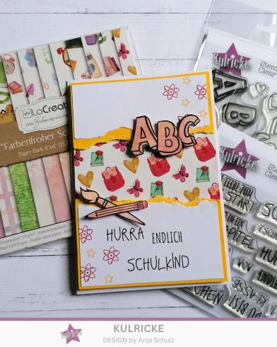 Kulricke Stempel "Wunderbare Schulzeit" Clear Stamp