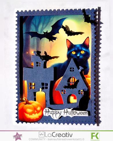 Preview: Kulricke Stanzschablone "Halloween Haus Fenster/Insert" Craft Die 