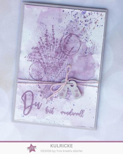 Kulricke Hintergrundstempel" Lavendel Hintergrund" Clear Stamp