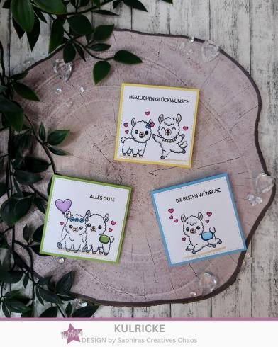 Preview: Kulricke Stempel "Lama-Minis" Clear Stamp