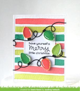 Lawn Fawn Stempelset "Merry Messages" Clear Stamp