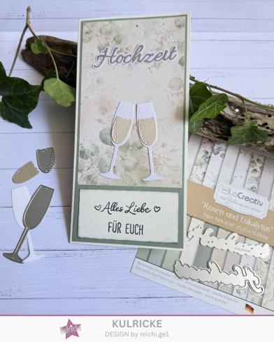 Preview: Kulricke Stanzschablone "Hochzeit mit Schatten" Craft Die 