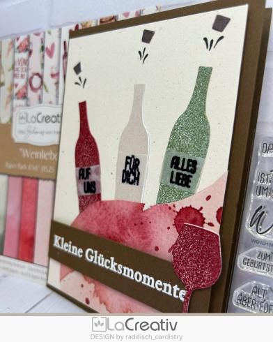 Preview: Kulricke Stempel "Prost & Alles Gute" 10x10cm Clear Stamp