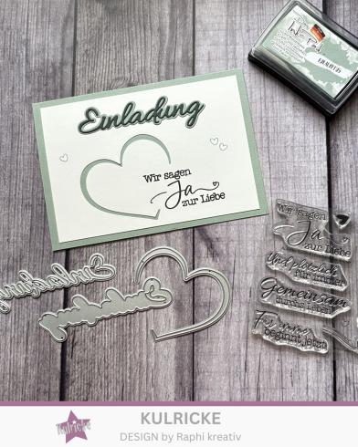 Preview: Kulricke Stanzschablone "Einladung mit Schatten" Craft Die 