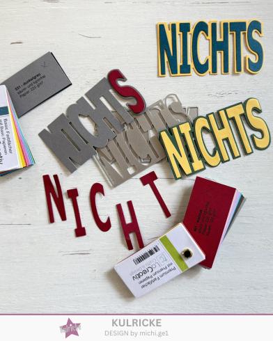 Kulricke Stanzschablone "Nichts Insert mit Aufleger" Craft Die