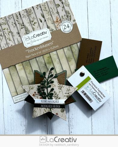 LaCreativ - Designpapier "Trockenblumen" Paper Pack 6x6" - 24 Bogen