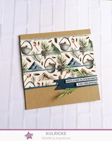 LaCreativ - Designpapier "Wir lieben Camping" Paper Pack 6x6" - 24 Bogen