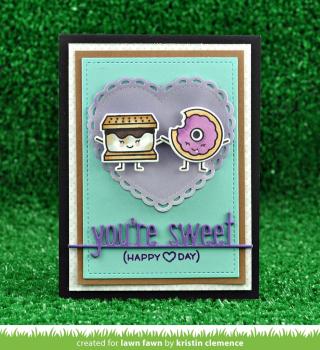 Lawn Fawn Craft Die - Lacy Heart Stackables