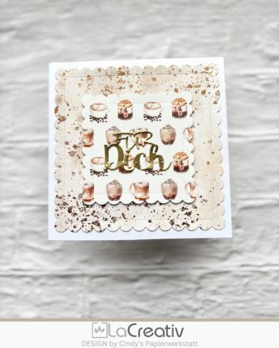 LaCreativ - Designpapier "Kaffeeliebe " Paper Pack 6x6" - 24 Bogen