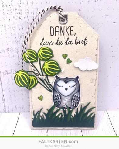 Preview: Kulricke Stempelset "Huhu Uhu" Clear Stamp