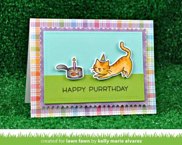 Lawn Fawn Stempelset "Meow You Doin'" Clear Stamp