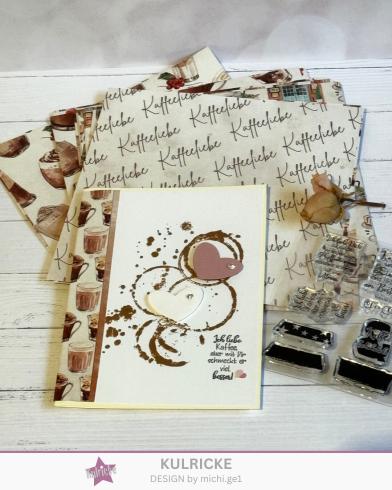LaCreativ - Designpapier "Kaffeeliebe " Paper Pack 6x6" - 24 Bogen