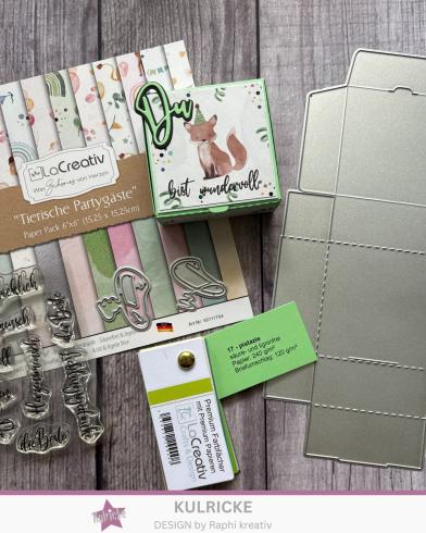 LaCreativ - Designpapier "Tierische Partygäste" Paper Pack 6x6" - 24 Bogen