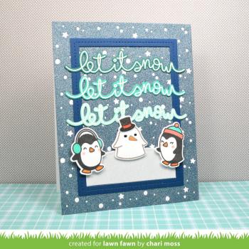 Lawn Fawn Stempelset "Winter Big Scripty Words" Clear Stamp